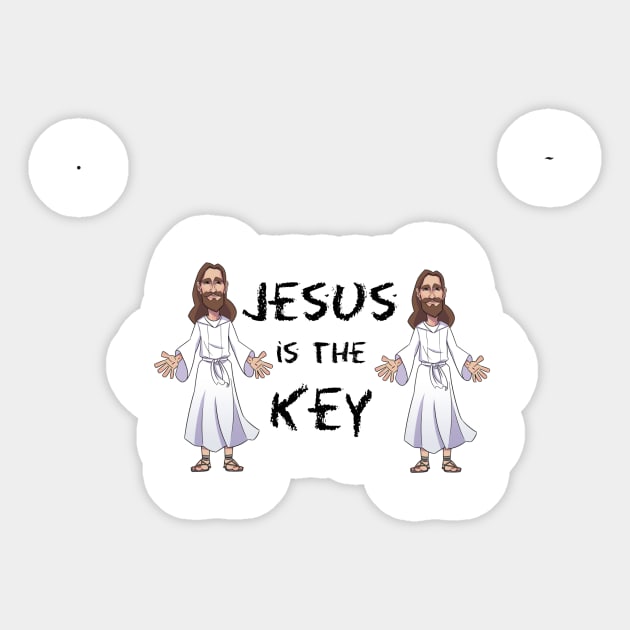 Jesus is the Key Sticker by WithCharity